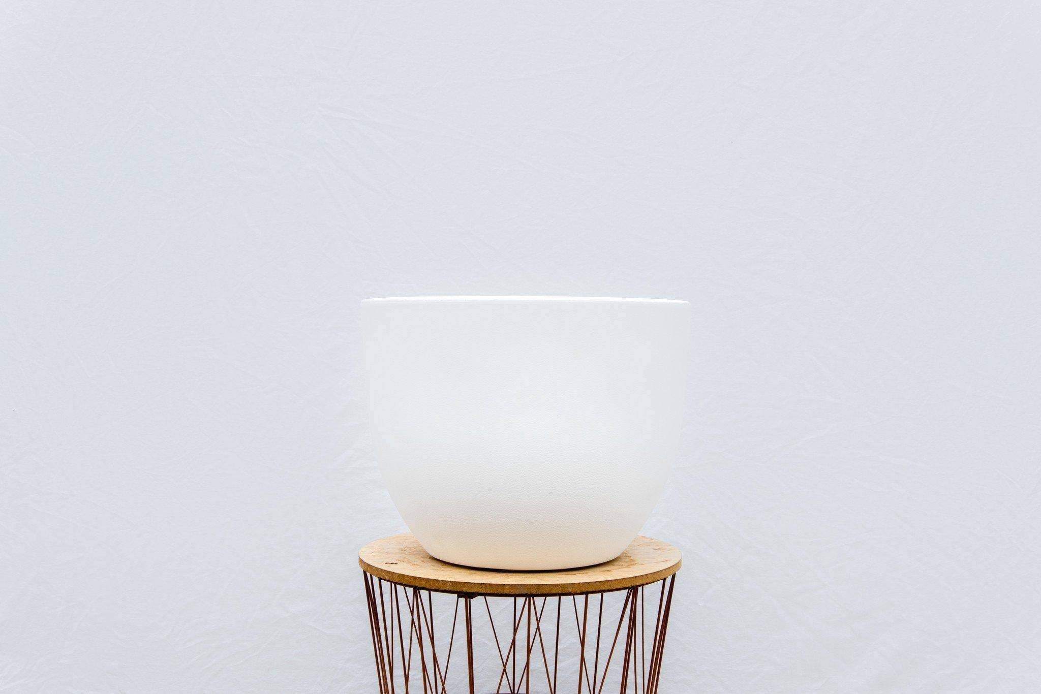 Pot Eggy blanc 80 cm- La Green Touch - Imagen 3