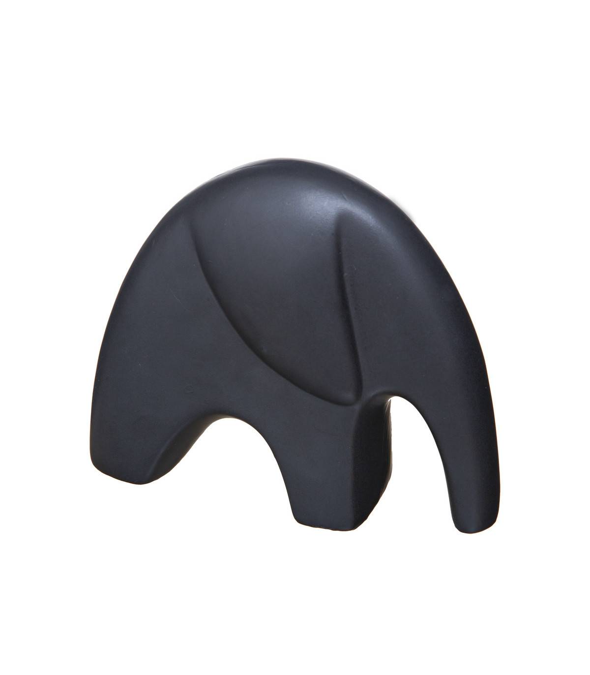 Objet déco Set de 2 Éléphants en céramique noire - Imagen 3