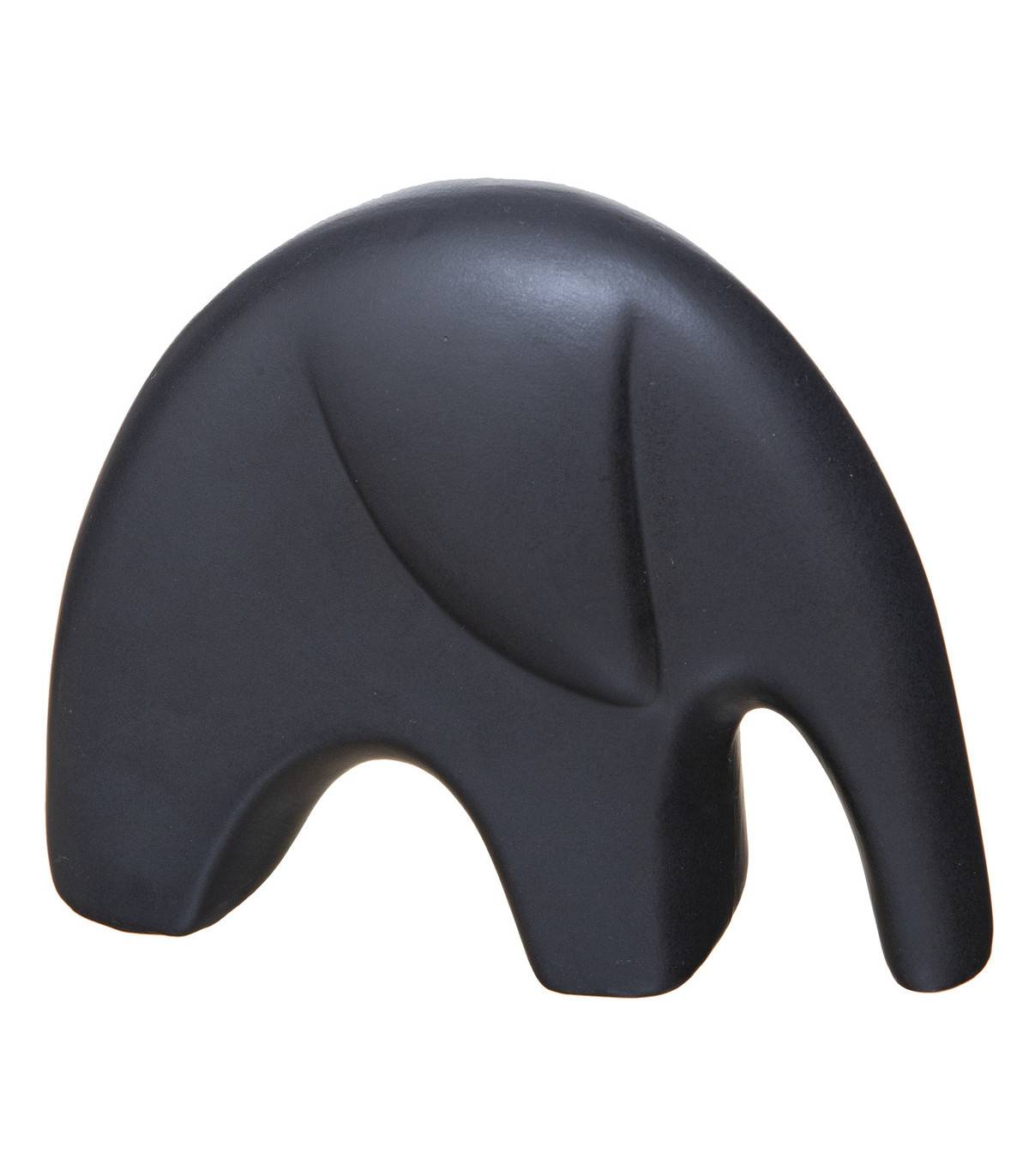 Objet déco Set de 2 Éléphants en céramique noire - Imagen 2