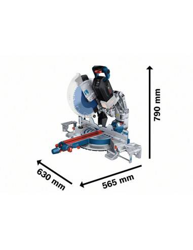 Bosch - Scie à onglets sans-fil 18V 5.5Ah BITURBO GCM 18V-305 | 0601B43002 - Bosch - Image 2