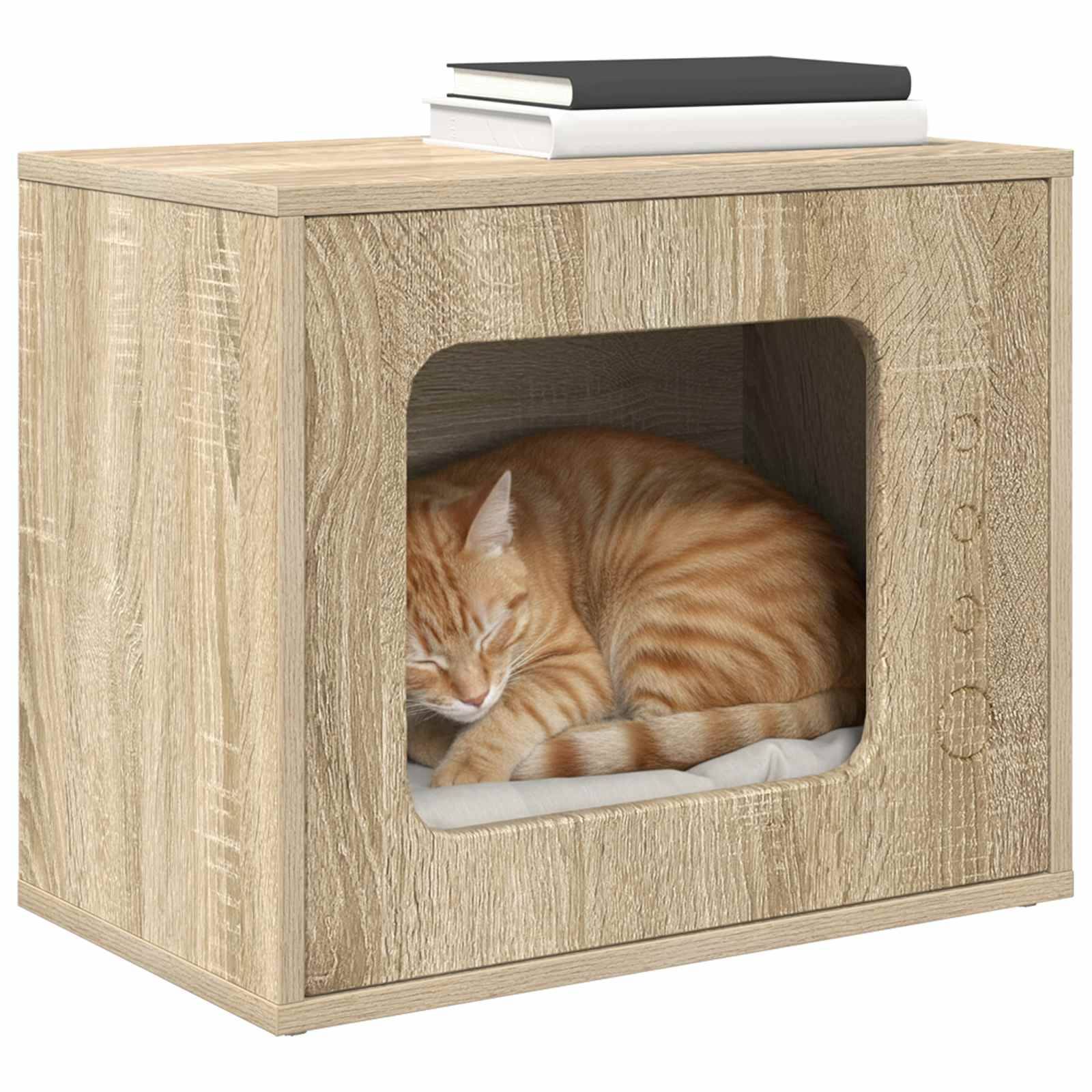 Chatiere bois marron  51 x 30 x 42,5 cm  - Prolenta premium p332.8 - Image 3