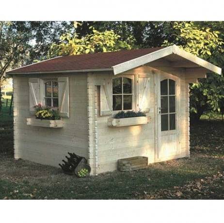 Abri de jardin Servoz en bois 7.44 m², Toiture Shingle vert, Plancher Oui - Imagen 1