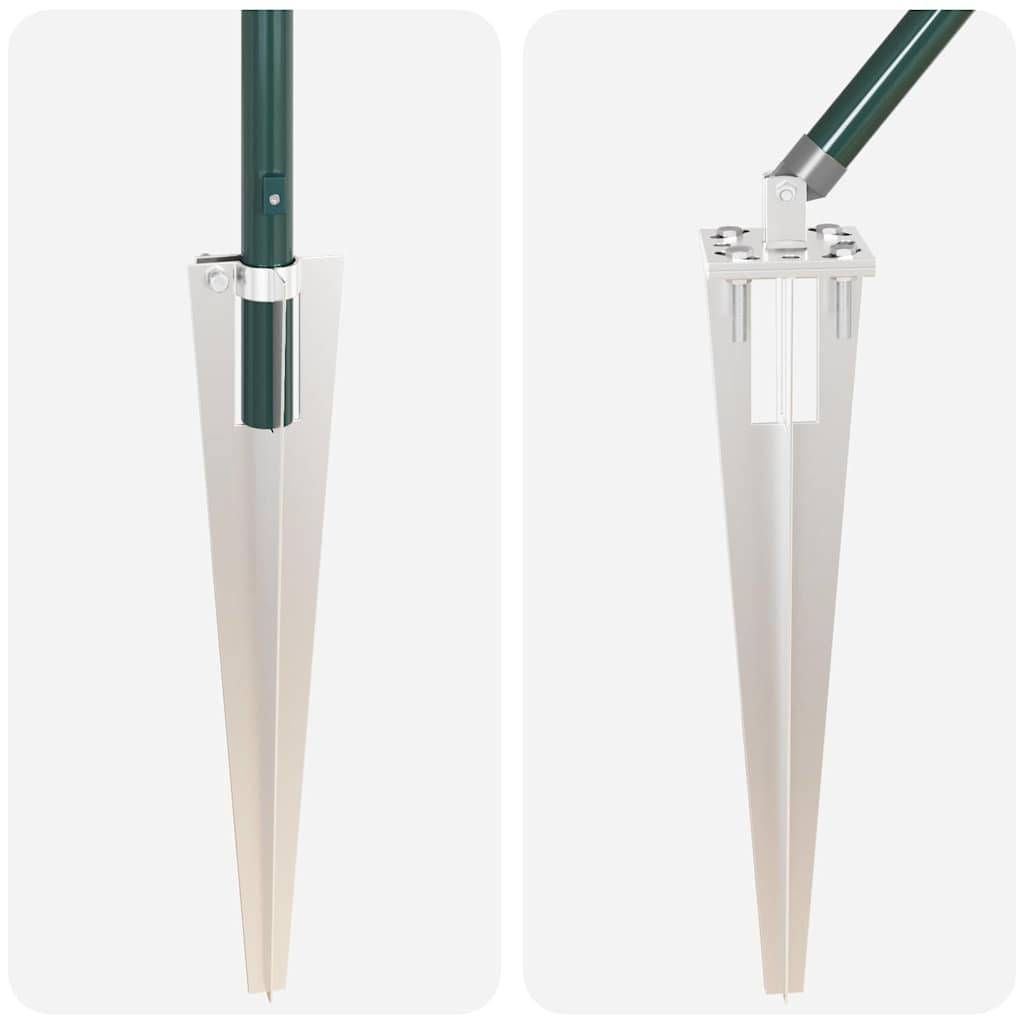 Poteau clôture acier vert 60 x 3.2 cm, Poids :11.8kg - PANGIVO - Image 7