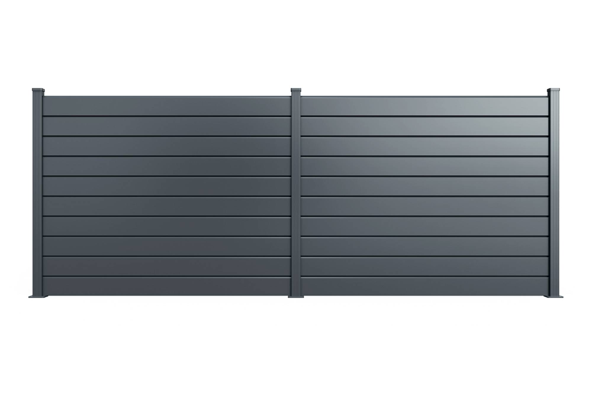 Casanoov Clôture Aluminium Persienne 10m VANO H.150  cm gris - Image 6