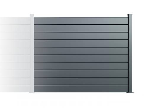 Casanoov Clôture Aluminium Persienne 10m VANO H.150 cm gris - Image 4
