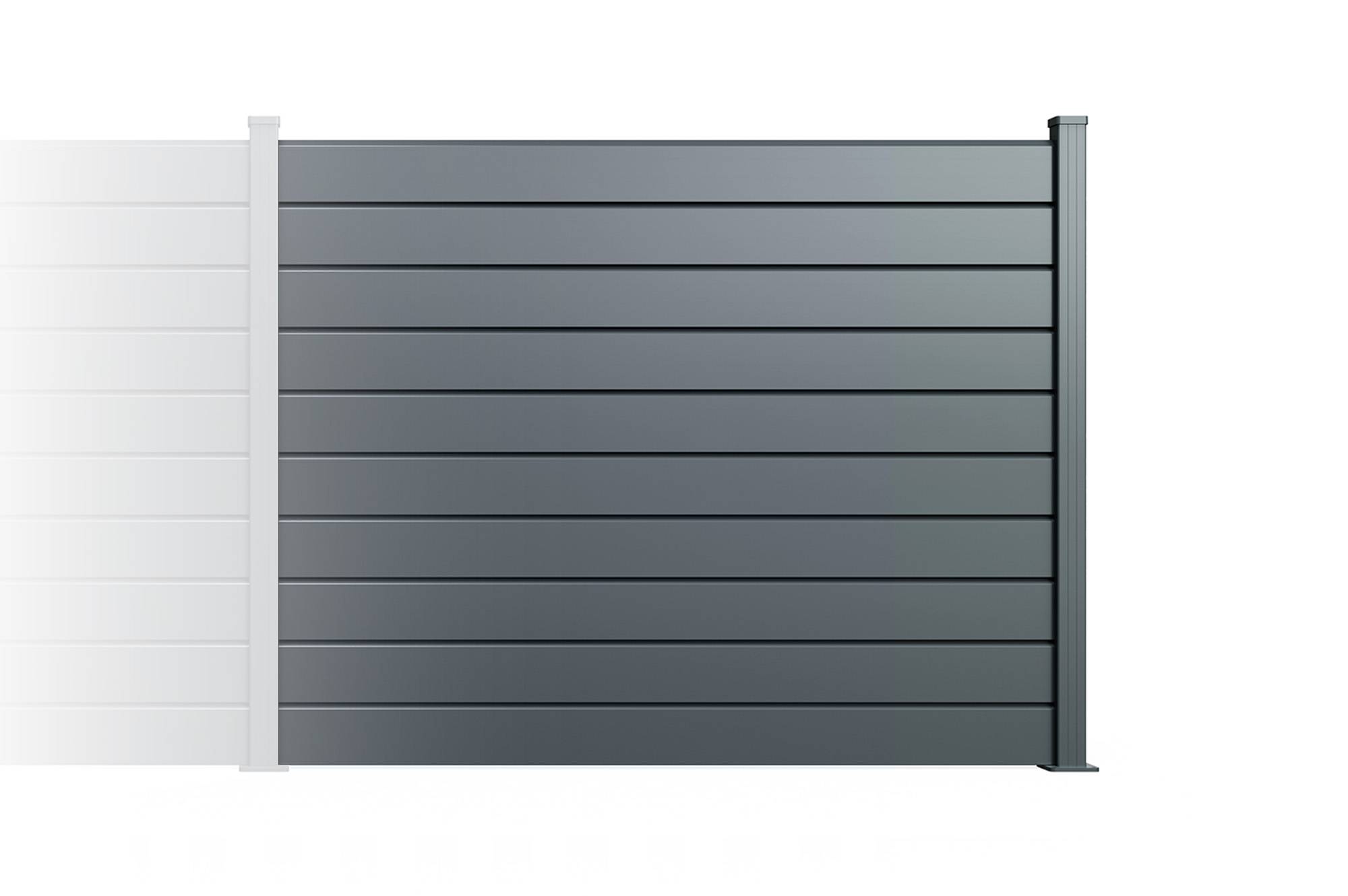 Casanoov Clôture Aluminium Persienne 10m VANO H.150  cm gris - Image 4