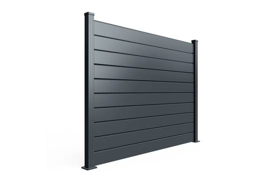 Casanoov Clôture Aluminium Persienne 10m VANO H.150 cm gris - Image 8