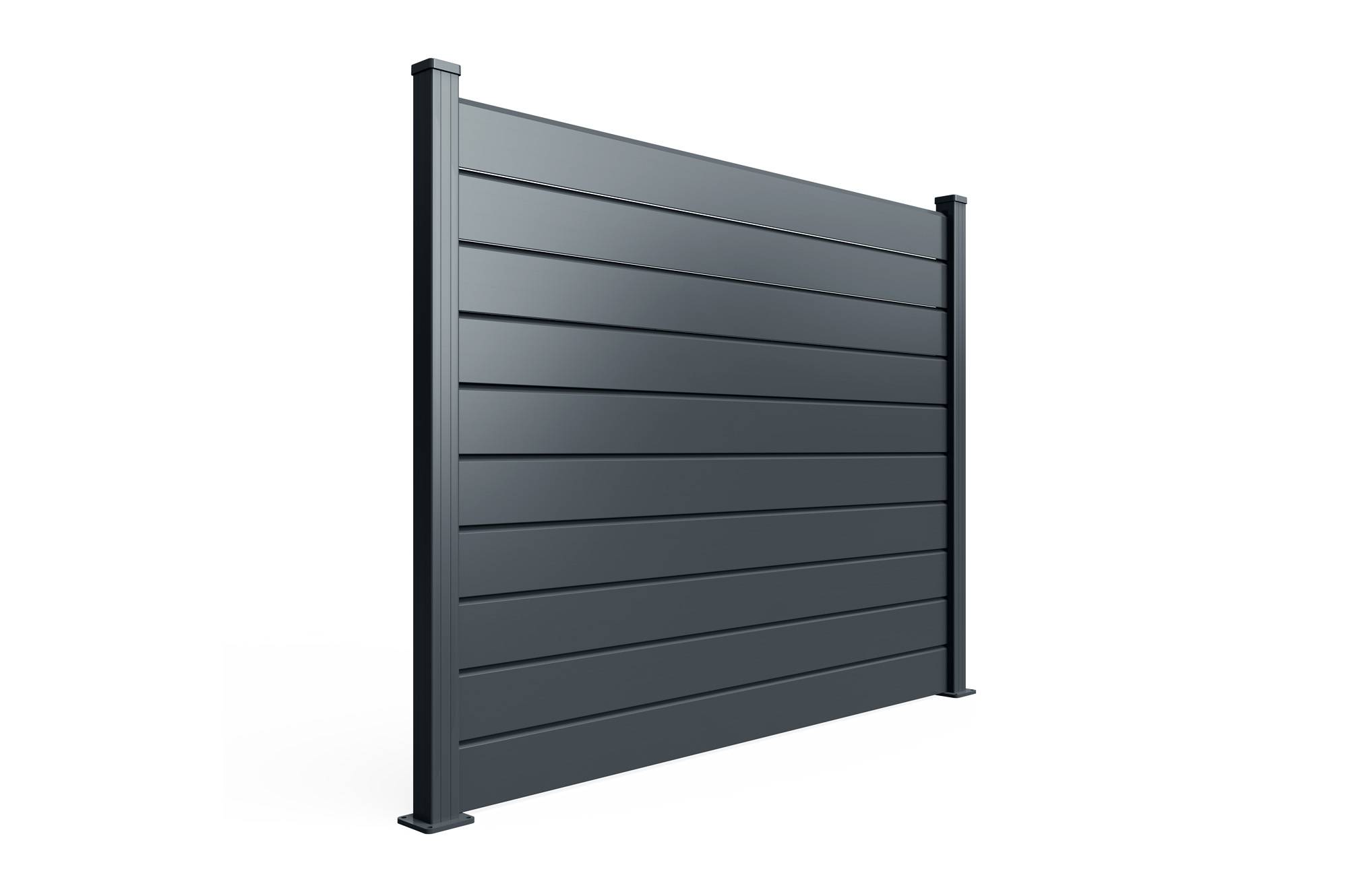 Casanoov Clôture Aluminium Persienne 10m VANO H.150  cm gris - Image 8