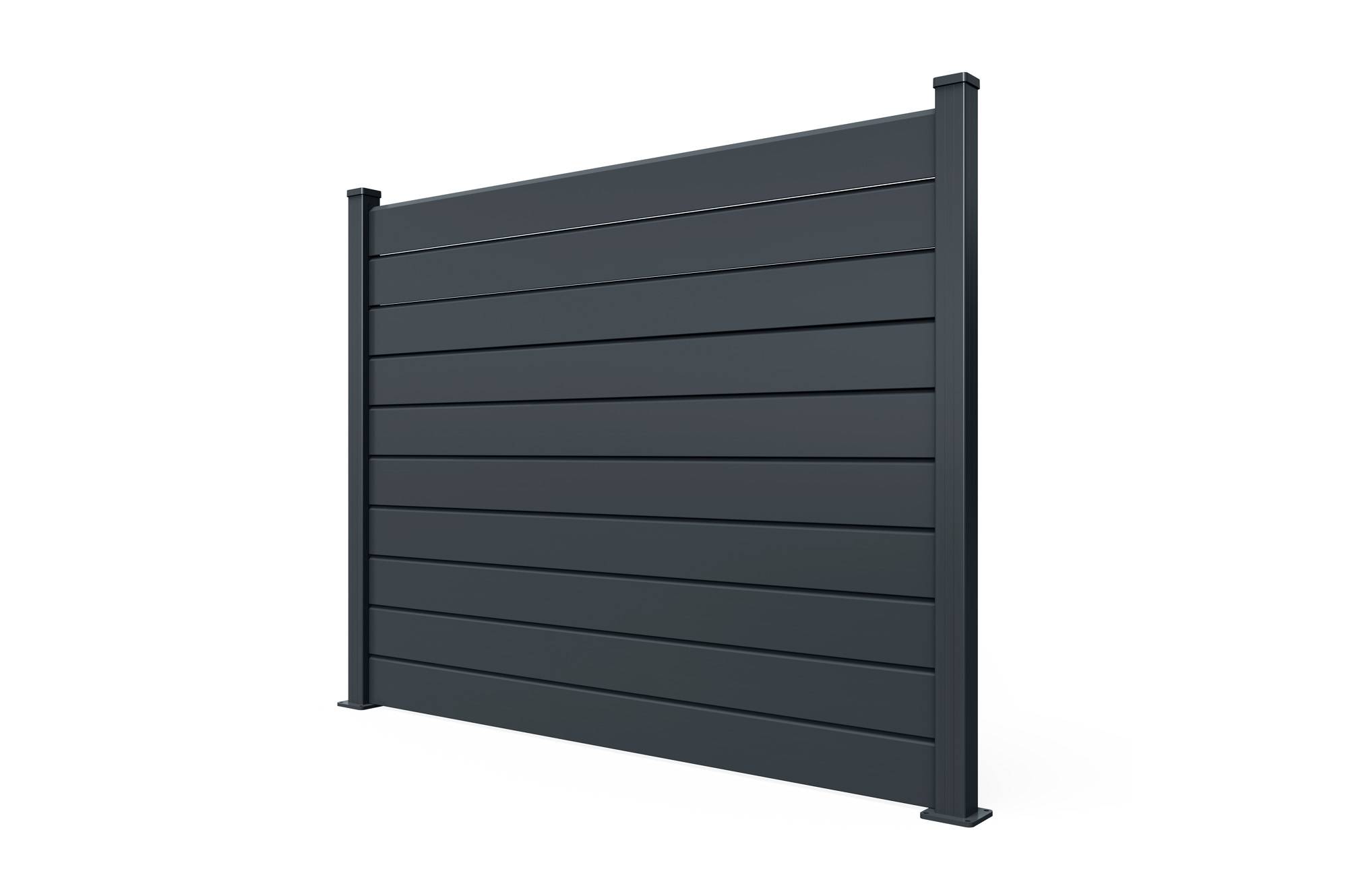 Casanoov Clôture Aluminium Persienne 10m VANO H.150  cm gris - Image 7