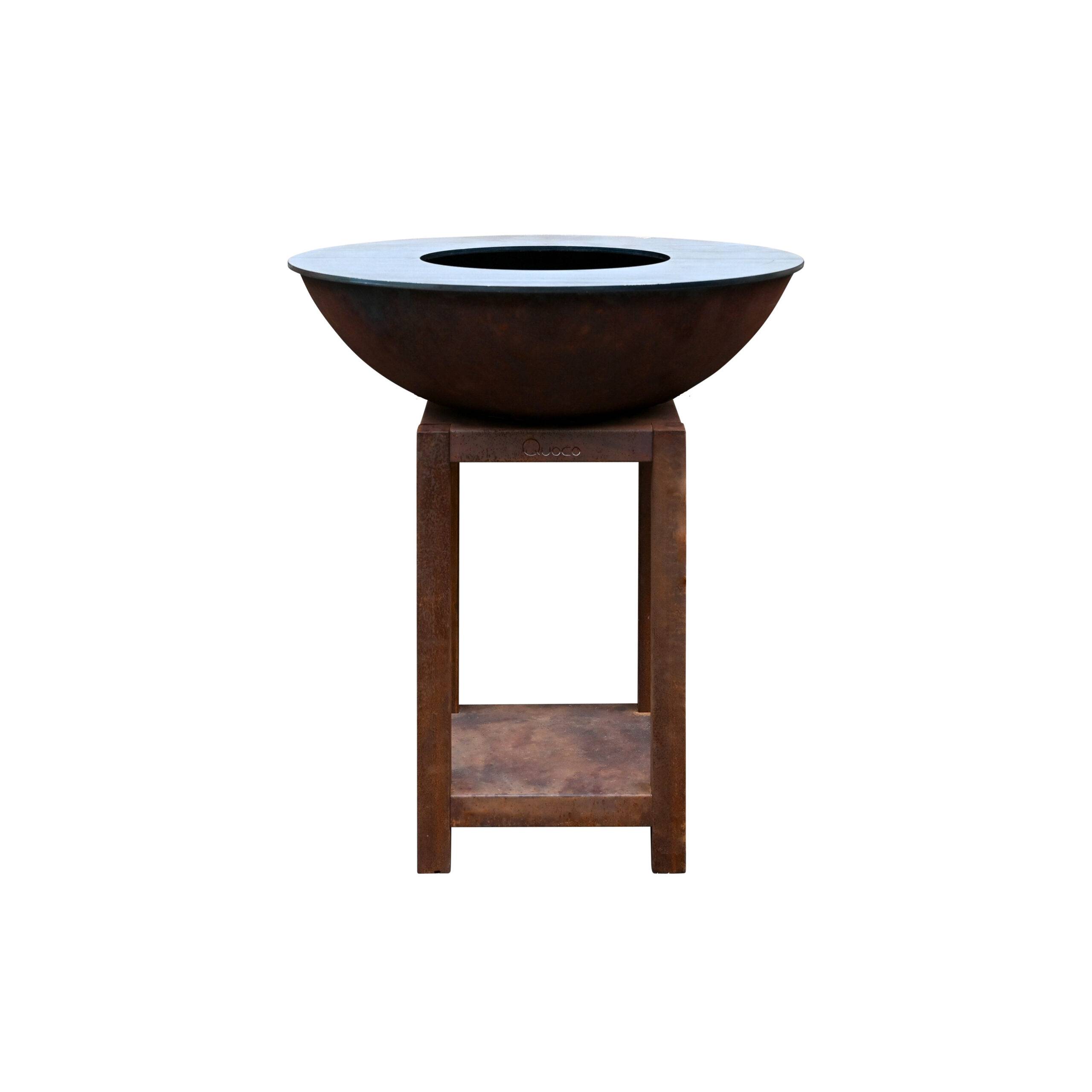 Brasero Piatto Montabile Medium Corten diam84 + Grille + Spatule + Housse - Image 2