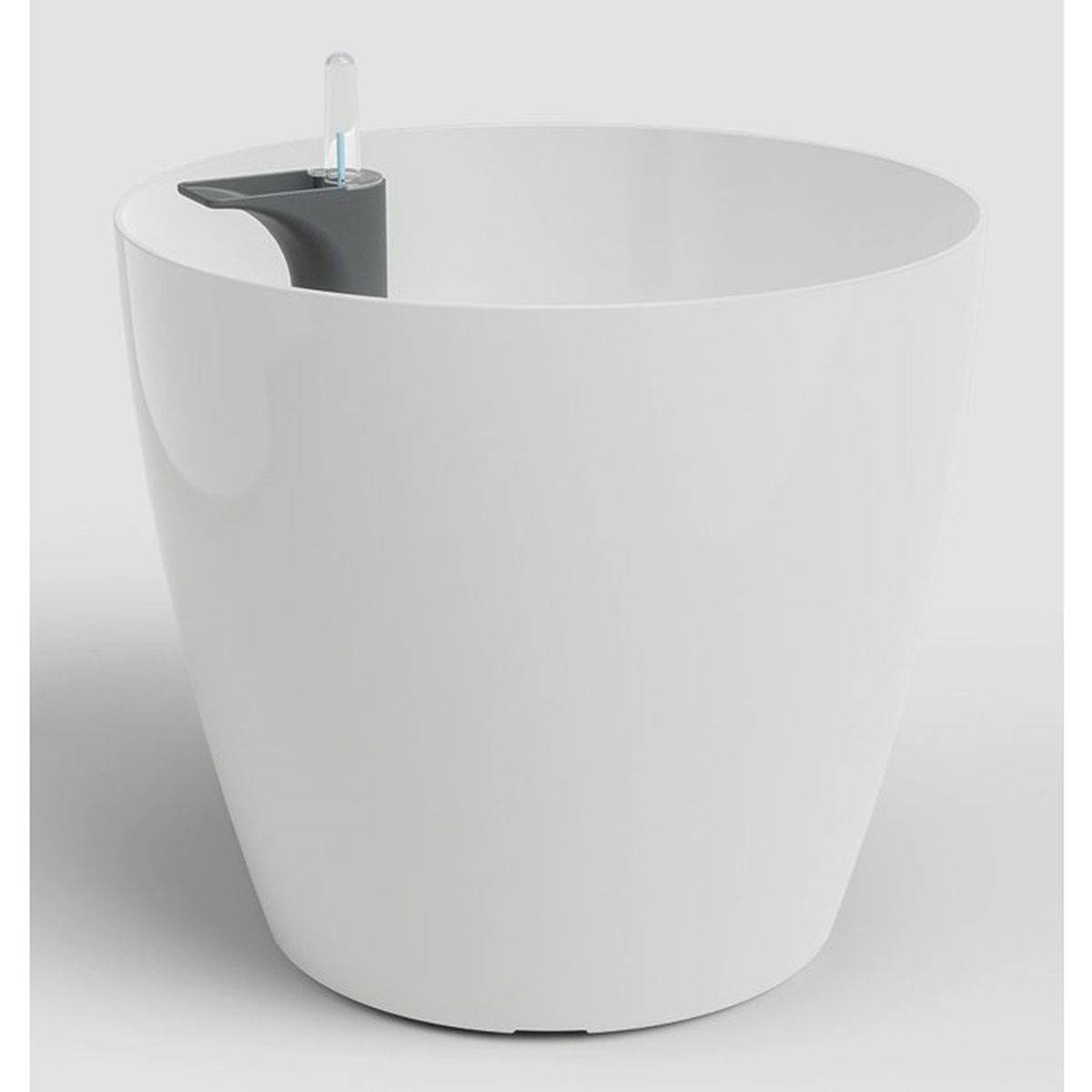 Artevasi - Pot de fleurs auto-arrosant San Remo SWS 42 BR, plastique blanc résistant aux UV, 42,3 L - ARTEVASI - Imagen 1