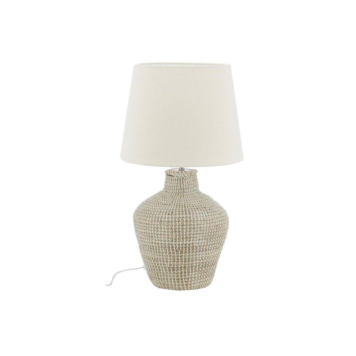 Aubry Gaspard - Lampe en jonc et coton Amphore - Imagen 1