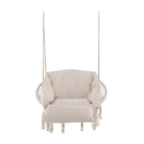 Paris Prix - Fauteuil Suspendu "Hamtic" 90cm Blanc - Image 2