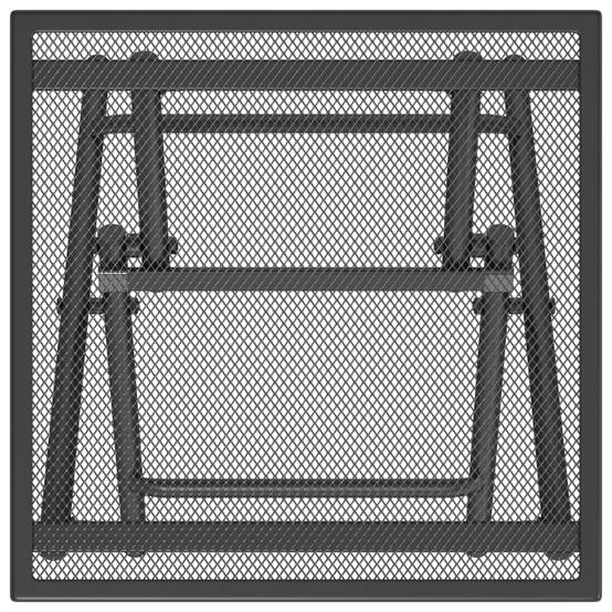 ComfortXL - Table d'Appoint Pliante Carrée 38cm en Acier Maille Anthracite, Parfaite pour Balcon ou comme Bout de Canapé – ComfortXL Outdoor Living - Image 5