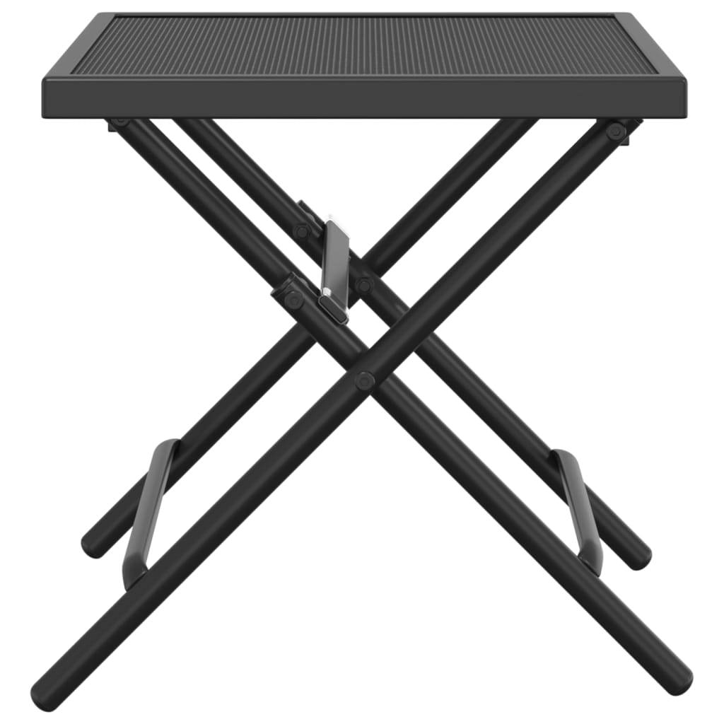 ComfortXL - Table d'Appoint Pliante Carrée 38cm en Acier Maille Anthracite, Parfaite pour Balcon ou comme Bout de Canapé – ComfortXL Outdoor Living - Image 4