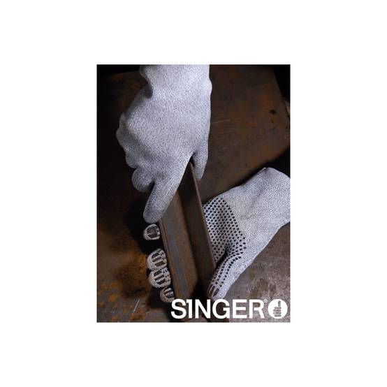 Gant multirisque T.10 nitrile gris Singer - Imagen 2