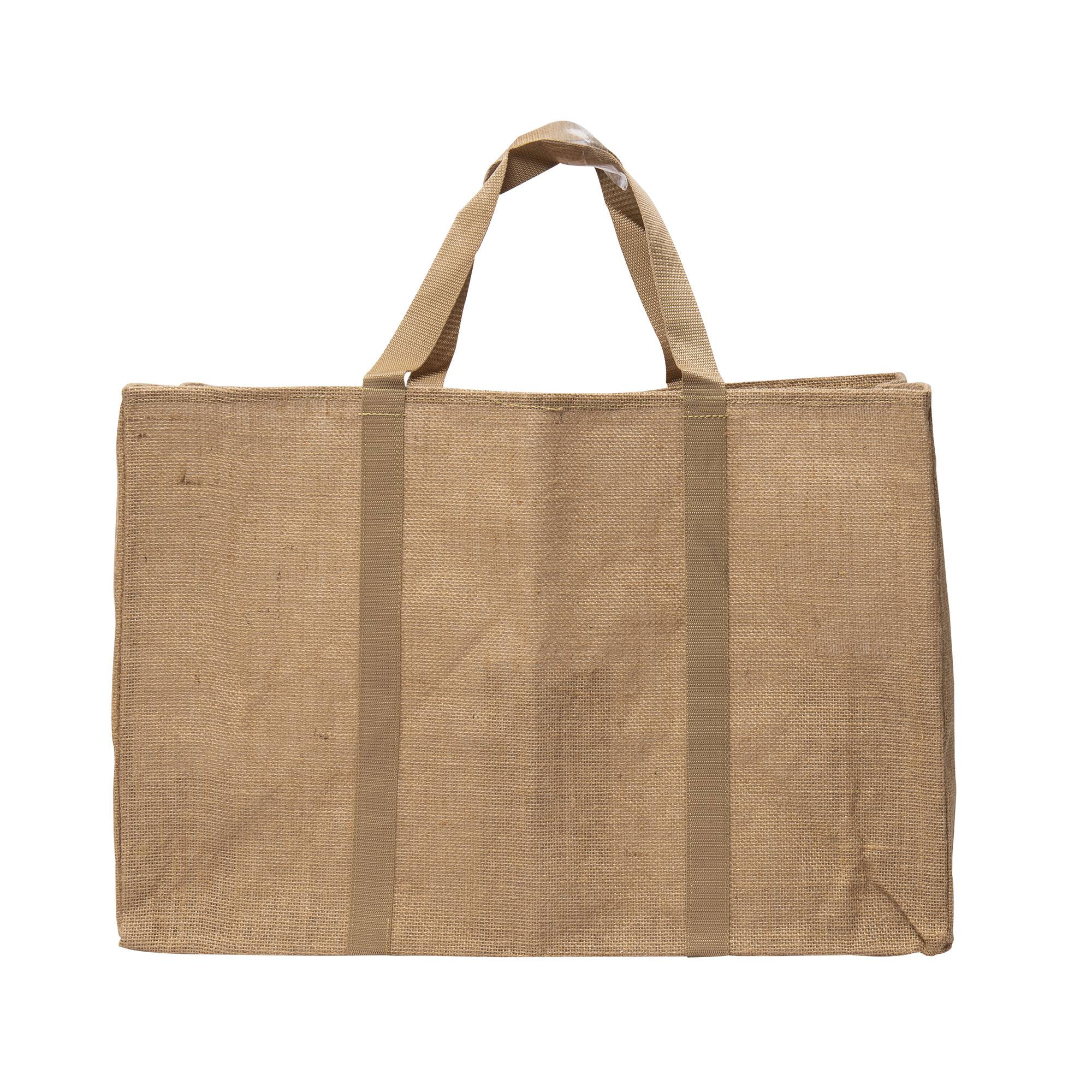 Sac porte bûches en jute naturel WERKA PRO - Image 2