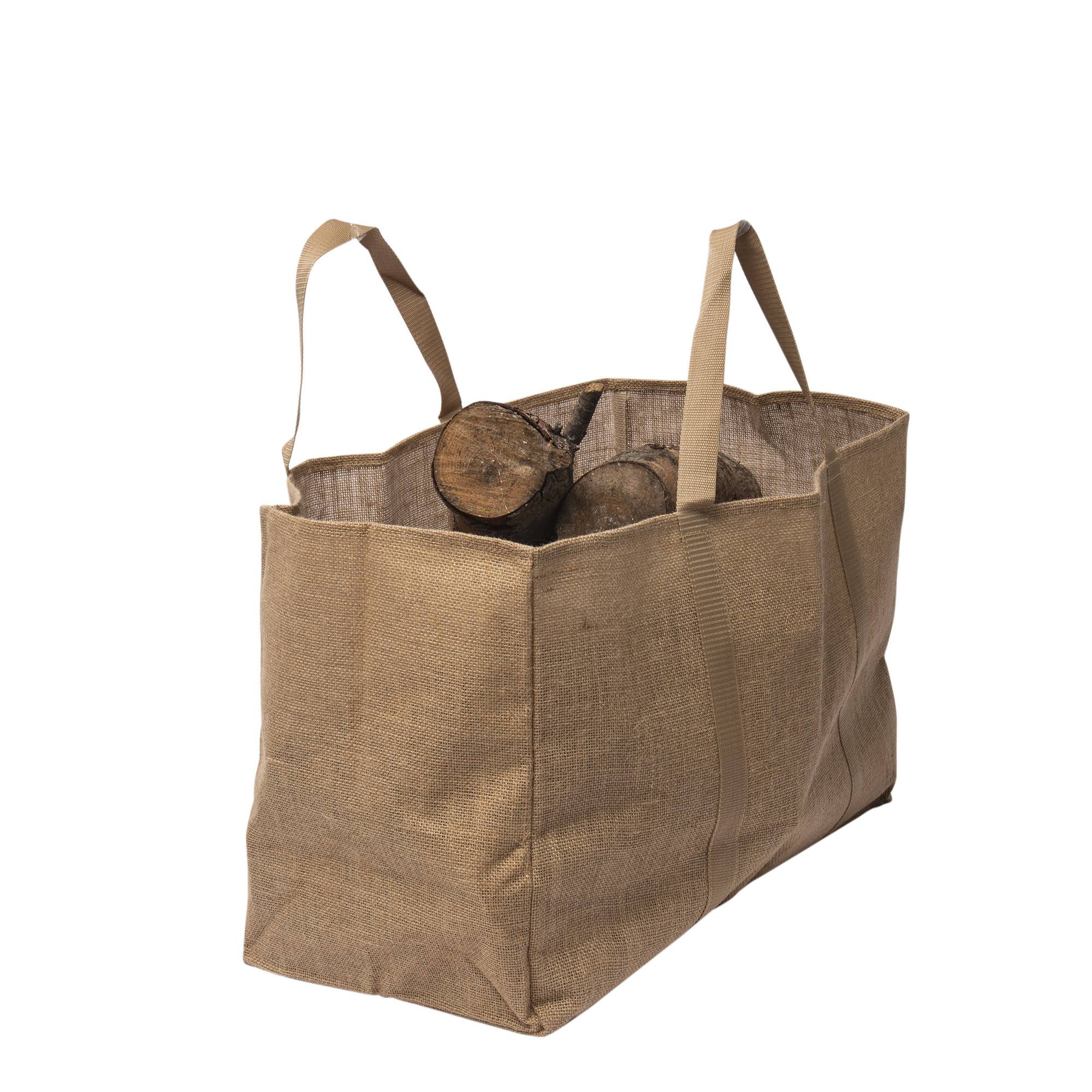 Sac porte bûches en jute naturel WERKA PRO - Image 4