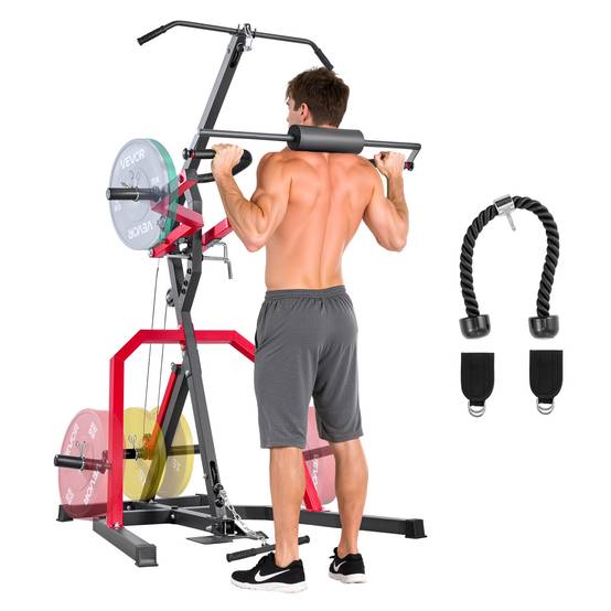 Vevor - VEVOR station de musculation à levier pour squats, tirage latéral et poulie basse 2:1, entraînement complet du corps à domicile - Image 1
