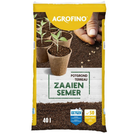 Fleur - Terreau semis et bouturage Agrofino 50 jours de nutriments 40L - Fleur
