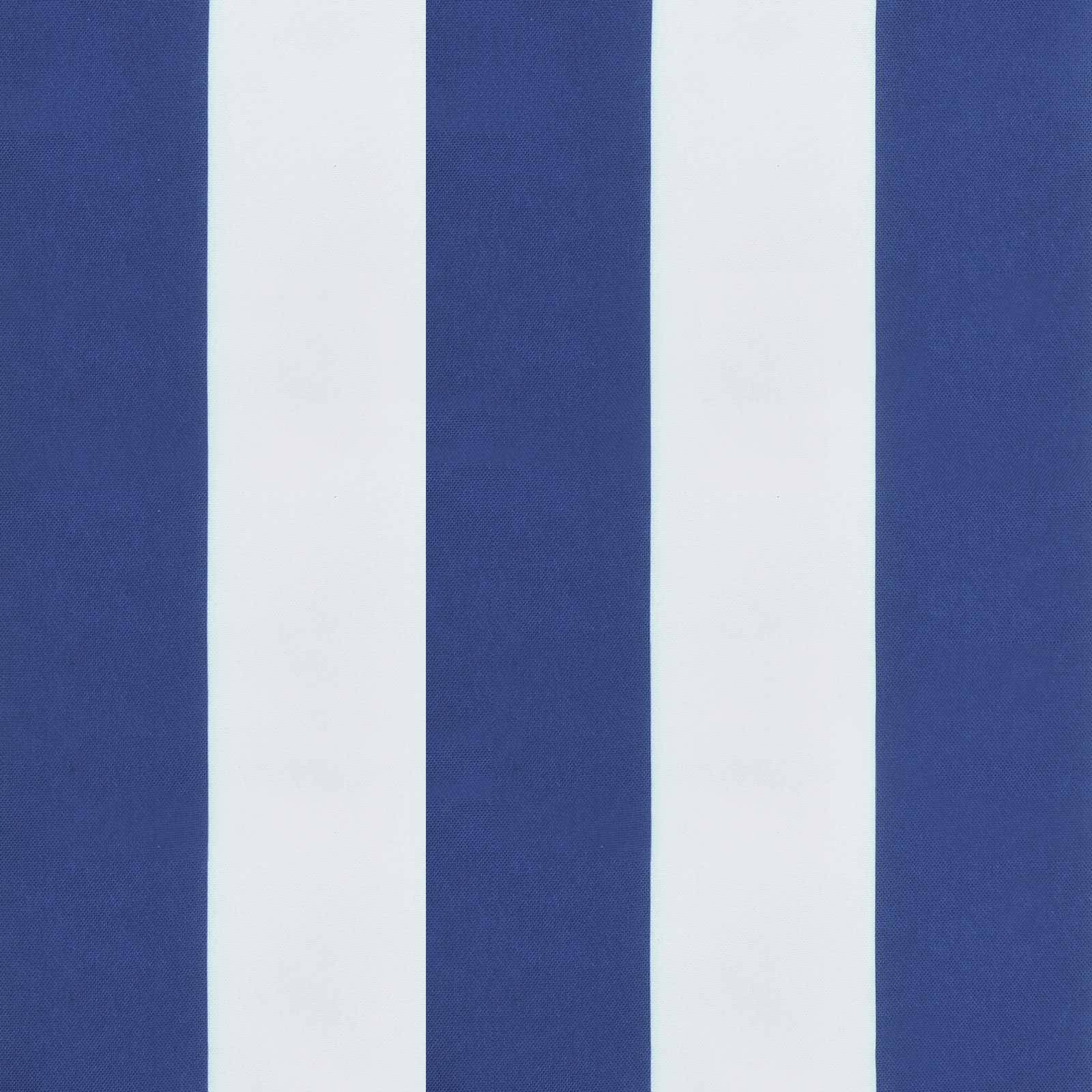 Coussins d'extérieur tissu bleu et blanc 120 x 50 x 7 cm, poids:6.9kg - PANGIVO - Image 8