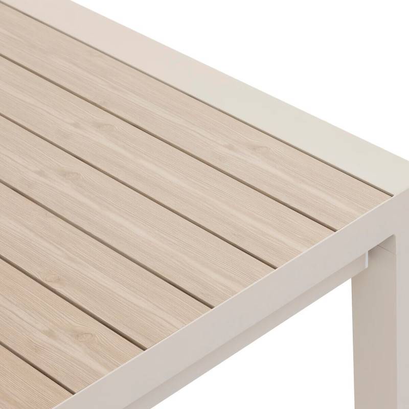 Hesperide - Table de jardin extensible rectangulaire "Évasion" en aluminium lin et argile traité époxy 10 places - Hespéride - Imagen 6
