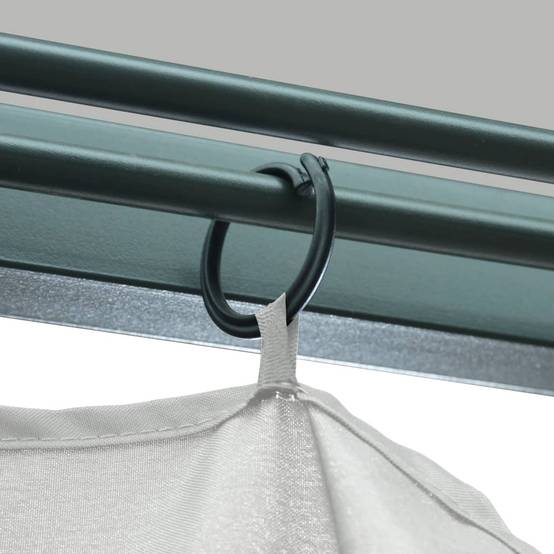 Tonnelle Aluminium Acier avec Rideaux et Moustiquaires Anti-UV pour Jardin Crème 3x3 m – ComfortXL Outdoor Living - Image 6
