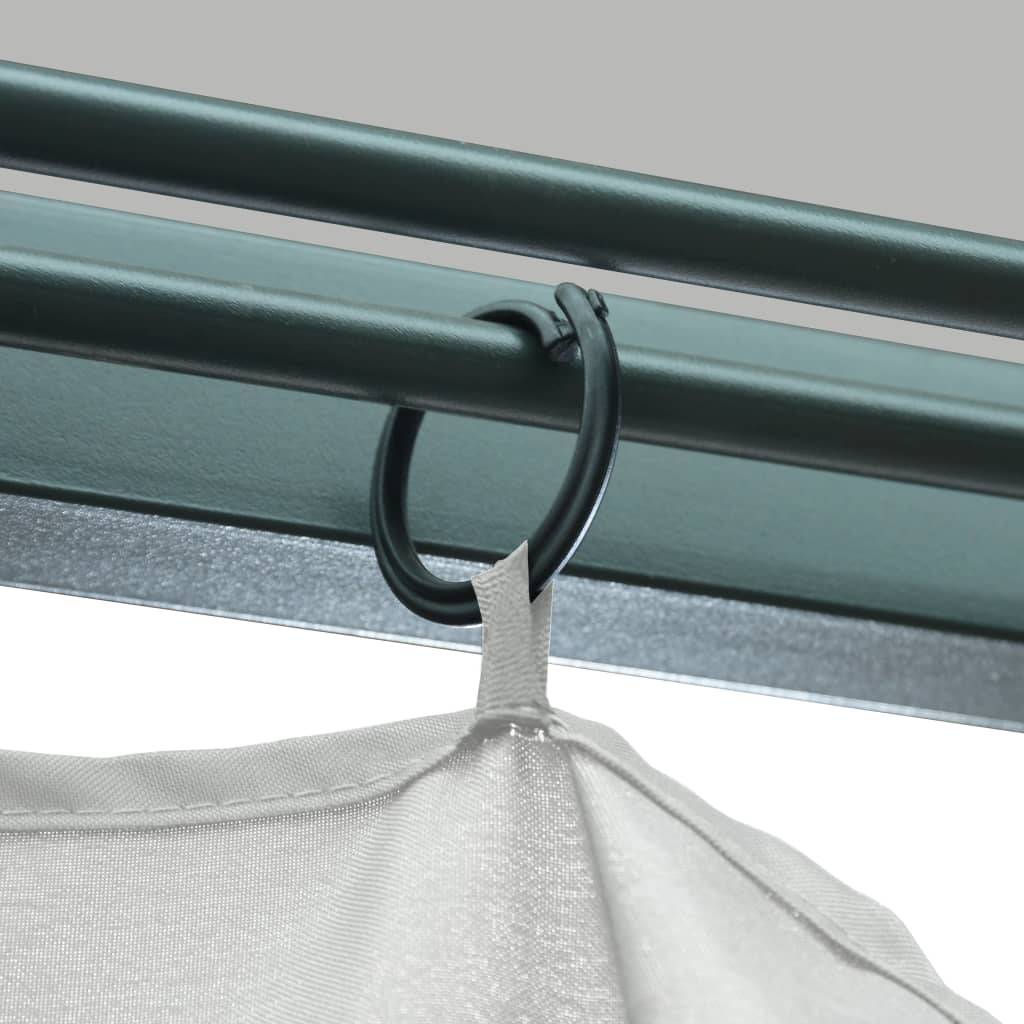 Tonnelle Aluminium Acier avec Rideaux et Moustiquaires Anti-UV pour Jardin Crème 3x3 m – ComfortXL Outdoor Living - Image 6