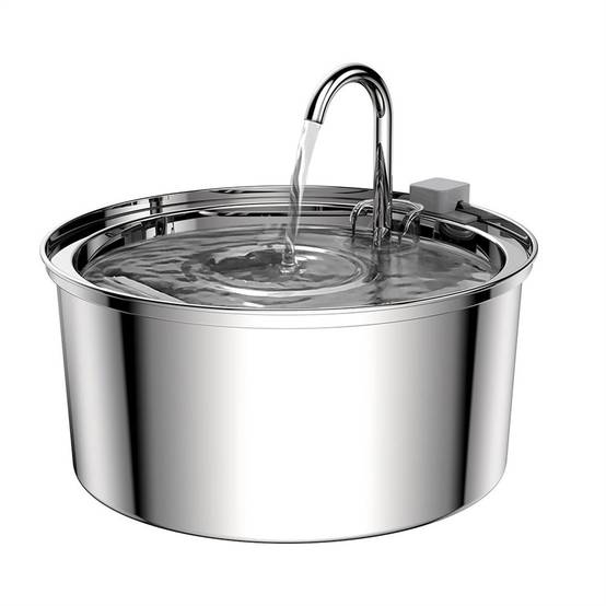Fontaine à eau automatique pour chat 3,2 L, acier inoxydable MCBOSON - Image 1