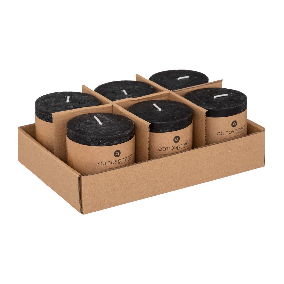 Atmosphera - Bougie rustique noir 220g - Atmosphera Créateur d'intérieur - Image 4