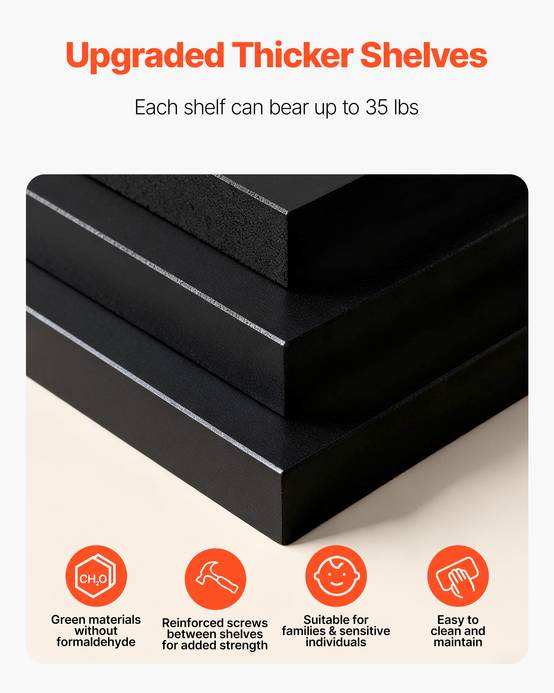 VEVOR Étagère présentoir à chaussures rotatif 360° 7 niveaux 28 paires noir - Image 5