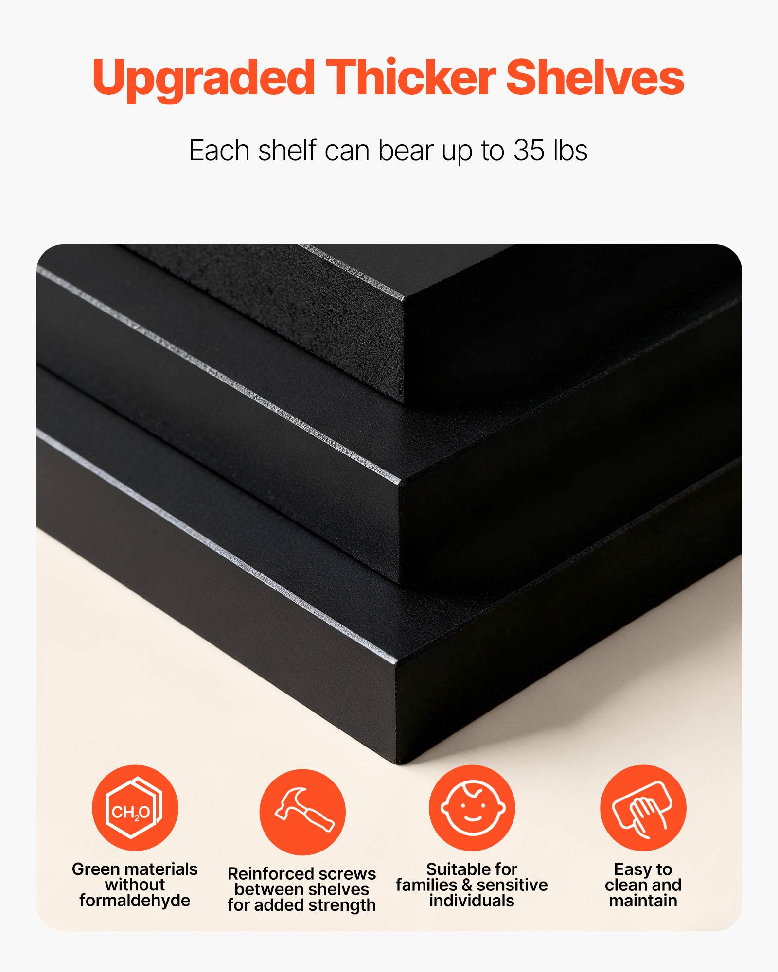 VEVOR Étagère présentoir à chaussures rotatif 360° 7 niveaux 28 paires noir - Image 5