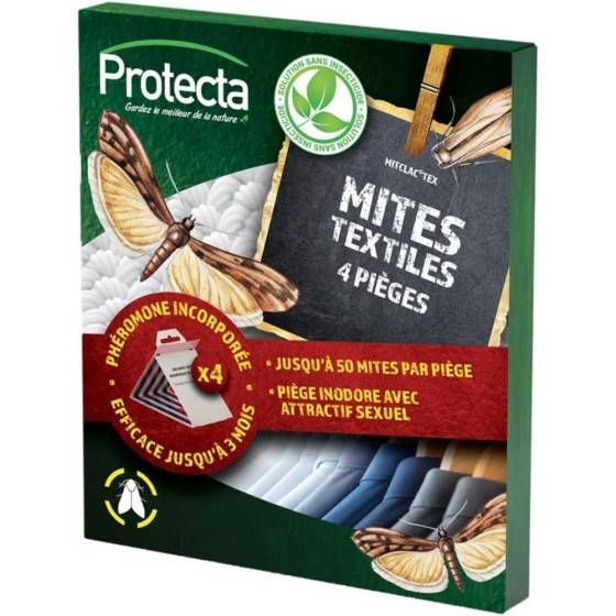 Protecta - Protecta - 4 pièges de détection de mites textiles - Imagen 1