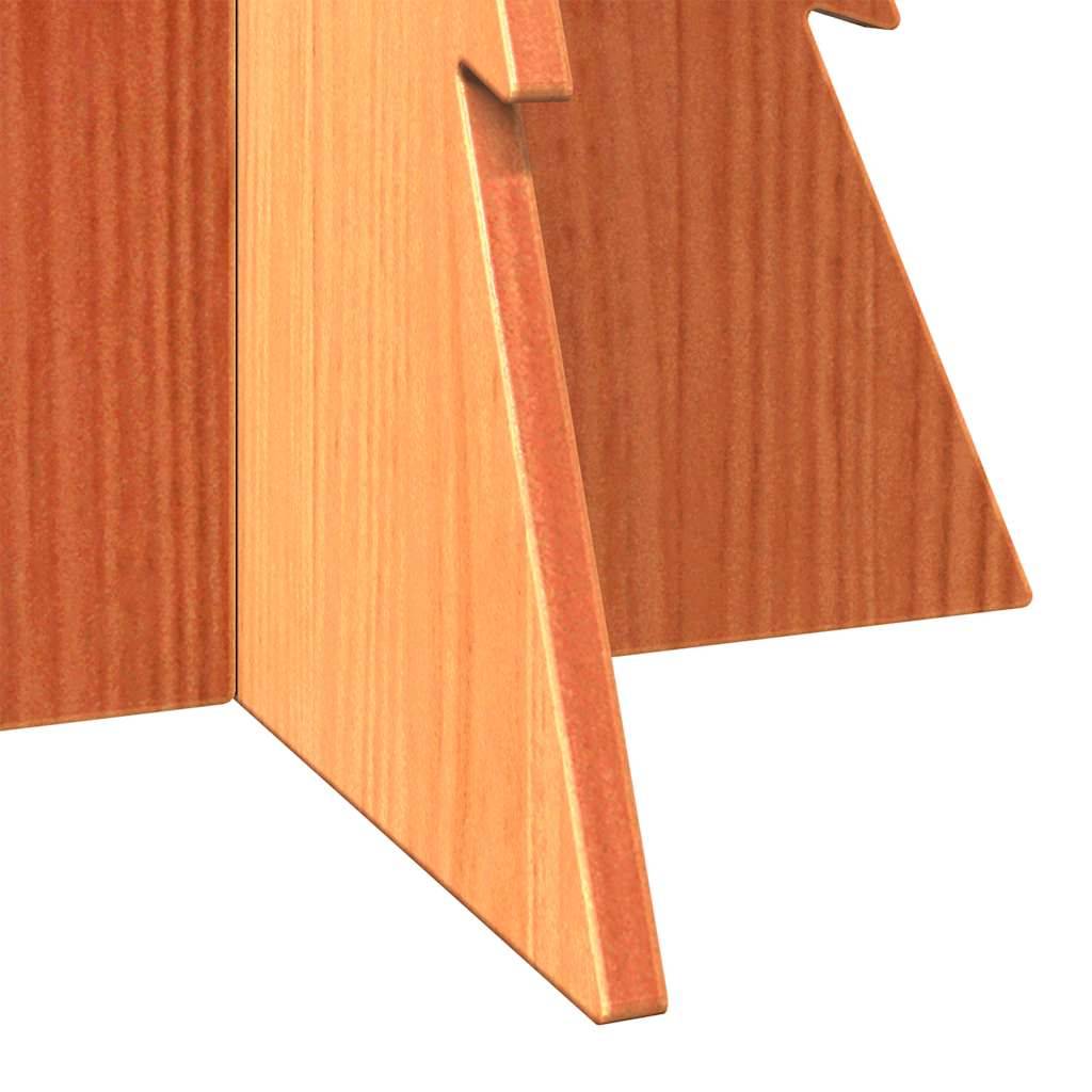 Sapin de Noël en Bois Pin Massif Décoration Rustique Intérieur Brun 80 cm – ComfortXL Outdoor Living - Image 6
