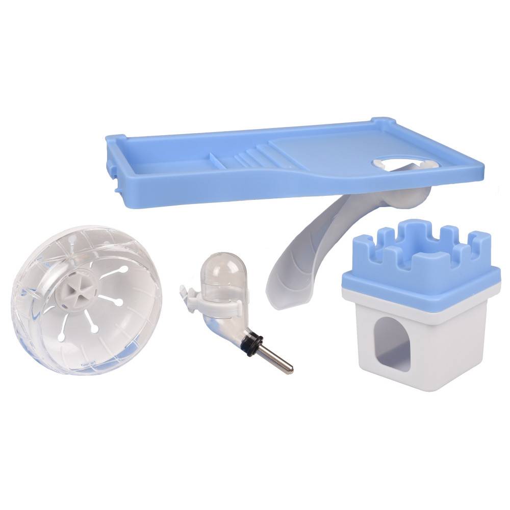 Cage Dinky bleu 30 x 23 x 26 cm pour petit rongeur - Imagen 2