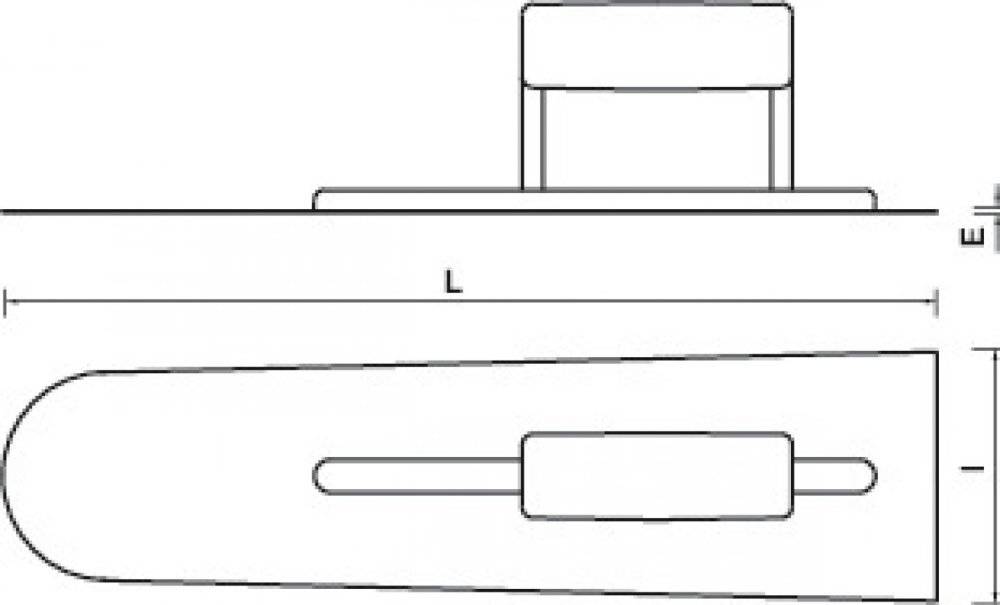 Platoir Chapiste 45x12 cm – Manche Plastique Fermé - Mondelin - Image 2