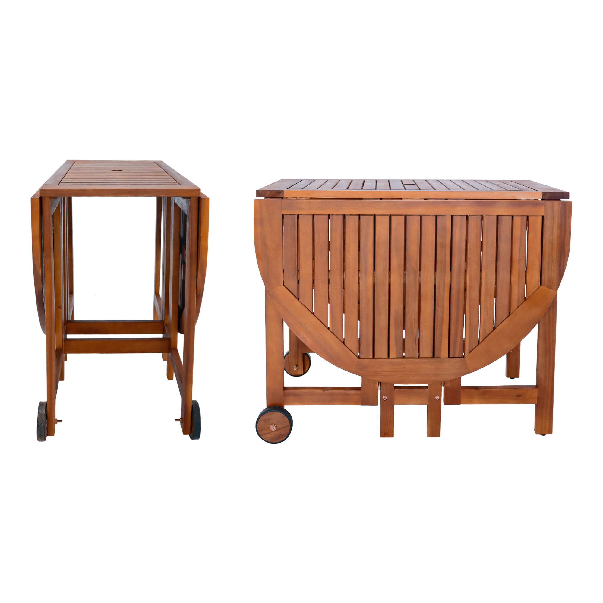 Ensemble de meubles de jardin 7 pièces Acerenza bois d'acacia naturel [en.casa] - Imagen 7
