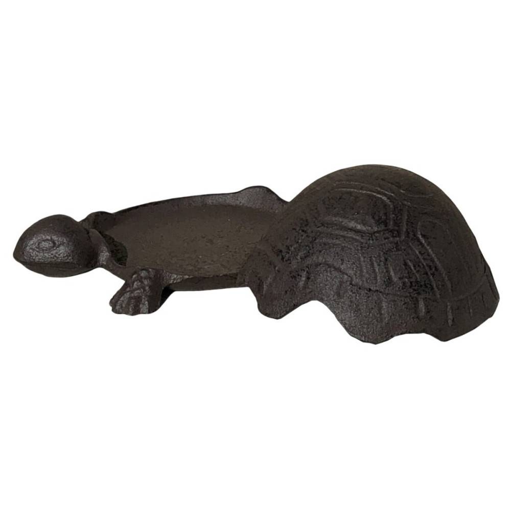 Chemin De Campagne - Tortue boîte clé clef cache clé clef extérieur fonte marron 14cm Chemin de campagne - Imagen 5