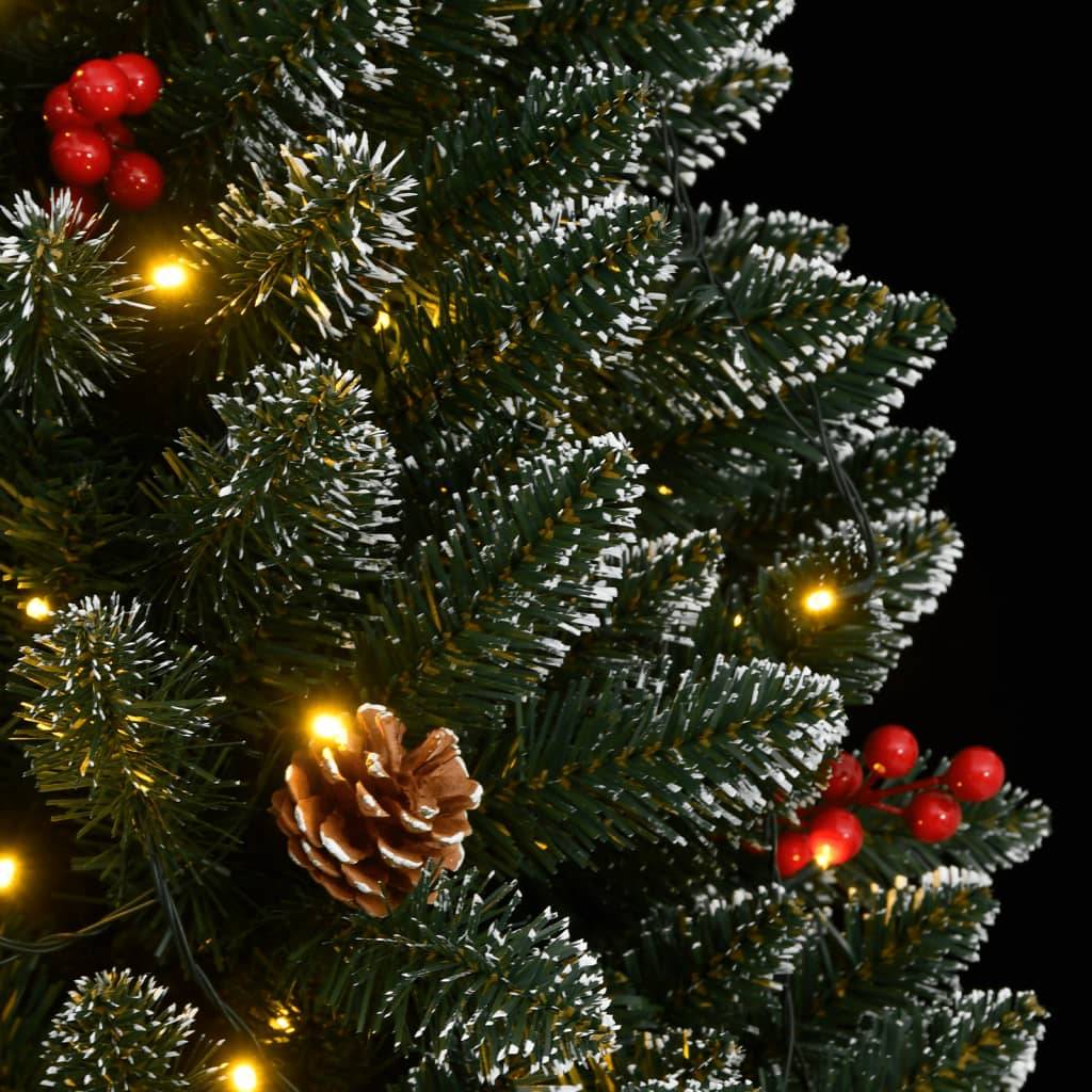 ComfortXL - Grand sapin de Noël artificiel enneigé 300 LED avec baies Vert 210 cm – ComfortXL Outdoor Living - Image 8