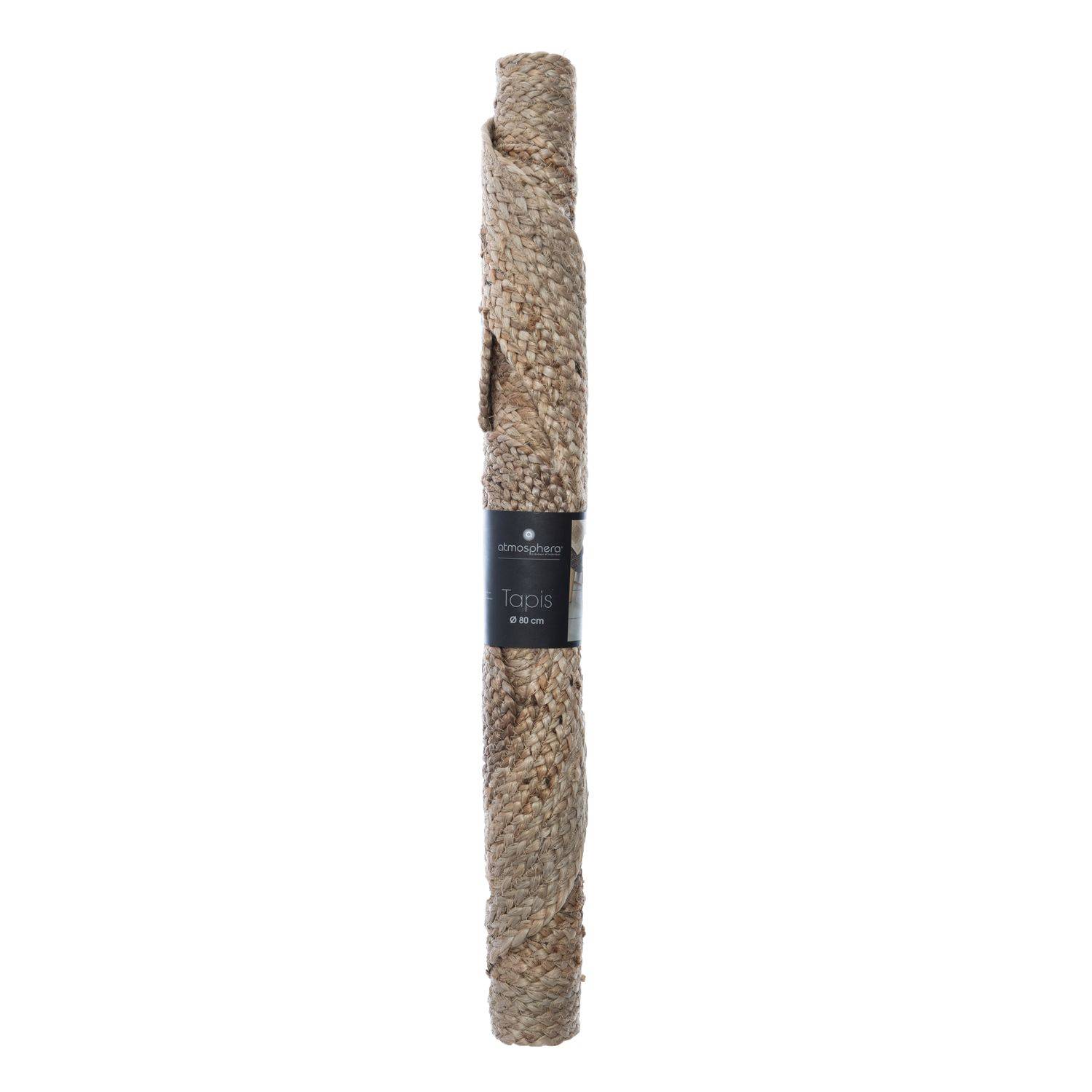 Tapis en Jute motif ajouré D 80 cm - Image 5