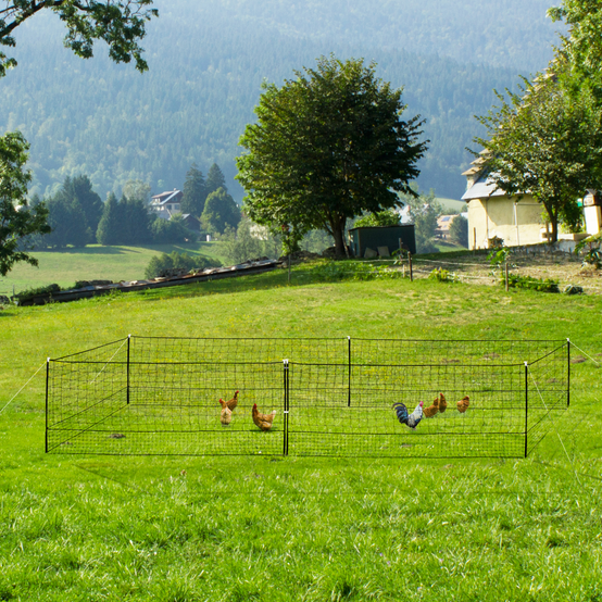 Kit clôture filet à poules 12 M avec porte 6 piquets double pointe - Image 8