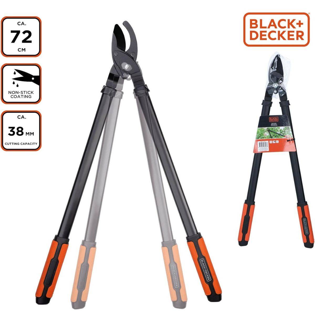Coupe Branche 72cm Revêtement Anti-adhésif sur les Lames de Coupe Black et Decker - Imagen 3