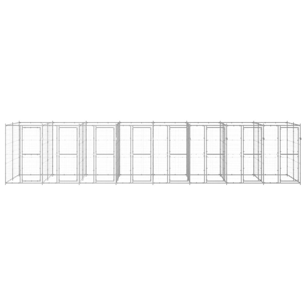 Vidaxl - Chenil extérieur Acier galvanisé 19,36 m² vidaXL 3082288 - Imagen 7