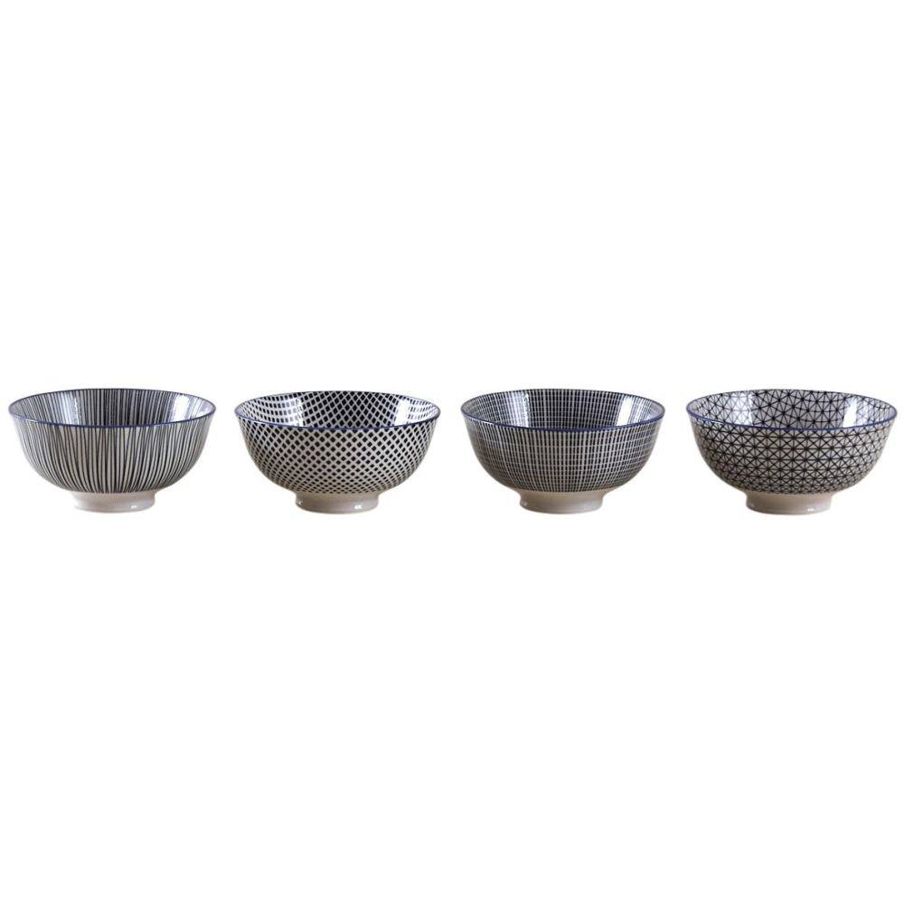 Aubry Gaspard - Bol en porcelaine motifs géométriques (Lot de 4) 280 ml - Imagen 2