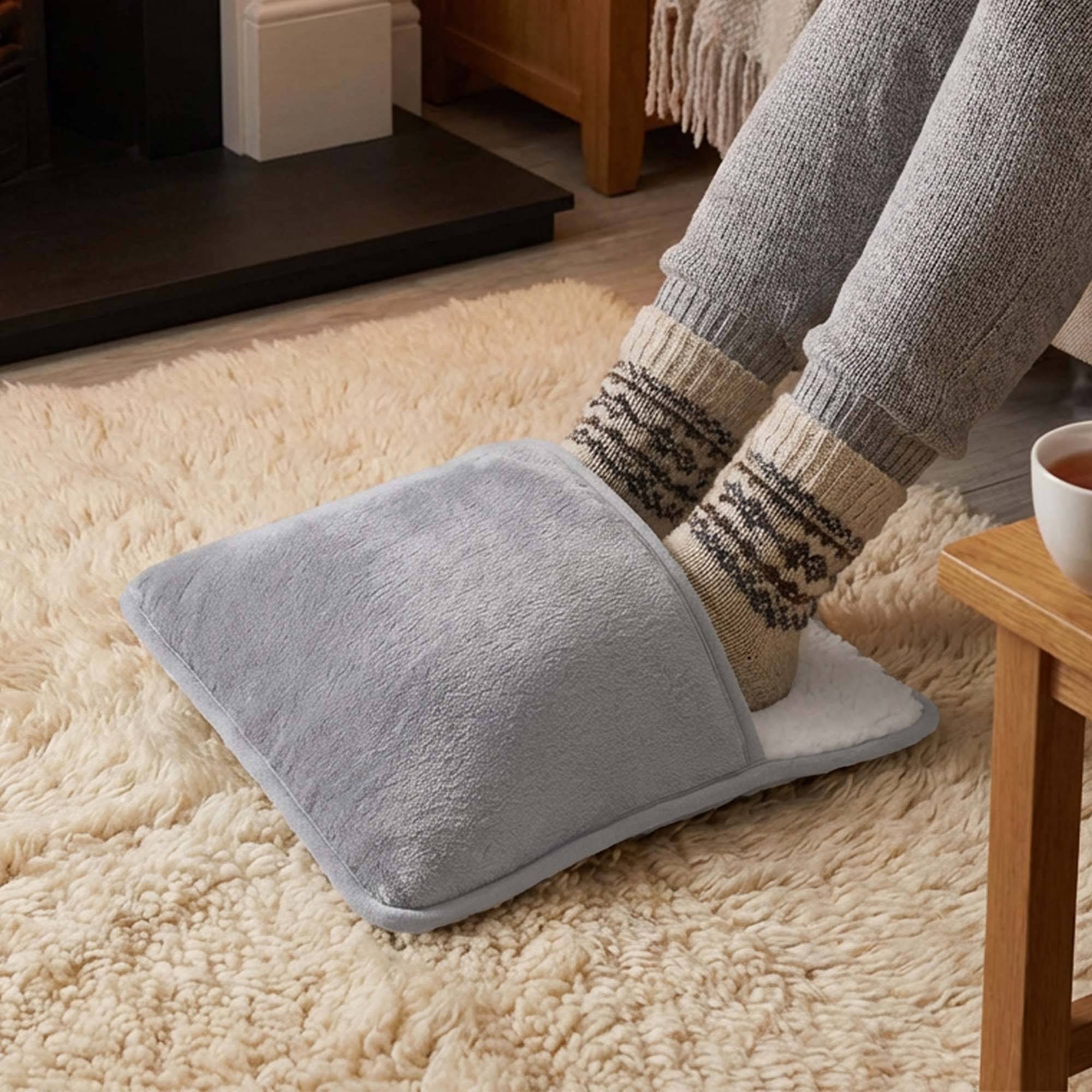 Fishtec - Chauffe Pieds Électrique FISHTEC Coussin Chauffant Doux Velours USB 50°C Câble 180 cm Multi Usage Dos Ventre Dessous Antidérapant Maison - Image 2