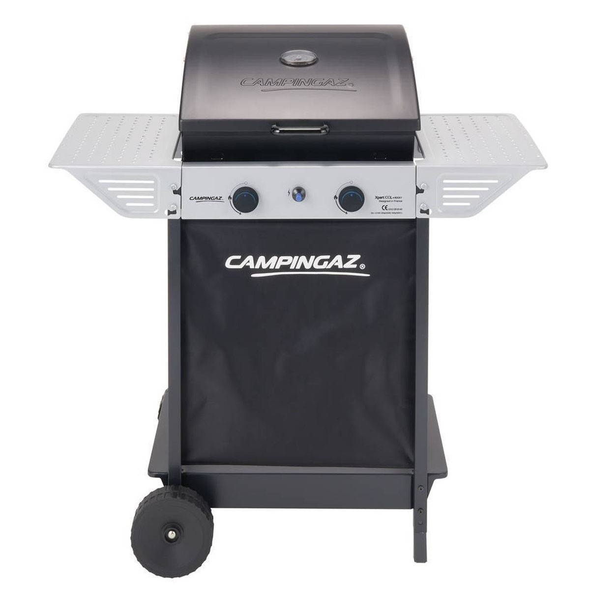 Campingaz - Barbecue gaz Grill 7.1KW Grille 44 x 34 cm Cuisson Pierre de lave + 2 tablettes latérales XPERT100L+ Rocky Campingaz - Imagen 2