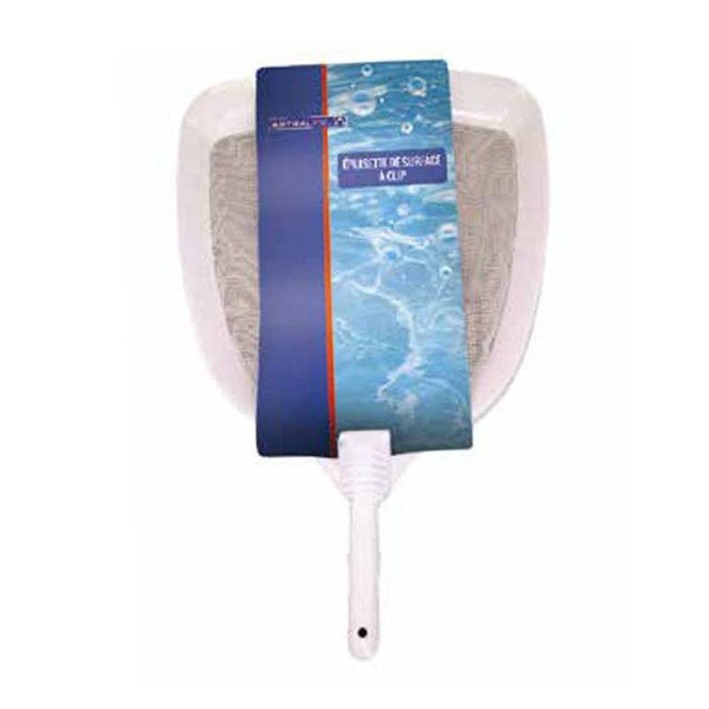 Astralpool - Épuisette de surface piscine, cadre blanc en PVC, Artral