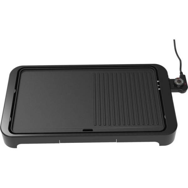 Plancha Electrique - Planche  Grill  - ARTHUR MARTIN - AMPL204 - 2000 W - Double zone -  anti-adhésive - Thermostat réglable - Noir - Image 3