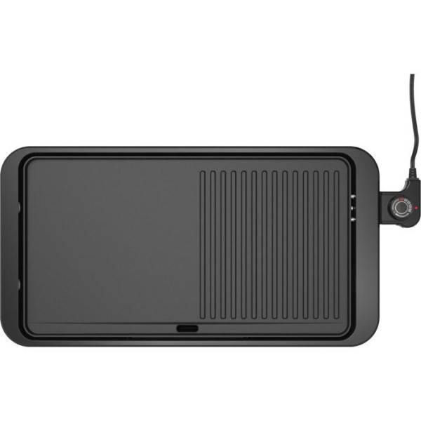 Plancha Electrique - Planche  Grill  - ARTHUR MARTIN - AMPL204 - 2000 W - Double zone -  anti-adhésive - Thermostat réglable - Noir - Image 4