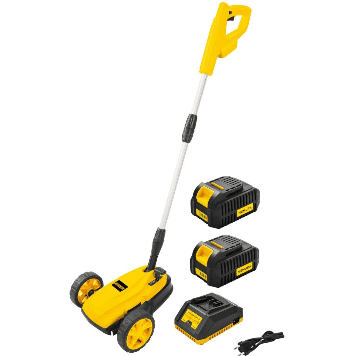 Mini Tondeuse à batterie NEMURA 40V - Coupe de 22cm + 2 Batteries 2Ah + Chargeur rapide - Image 1